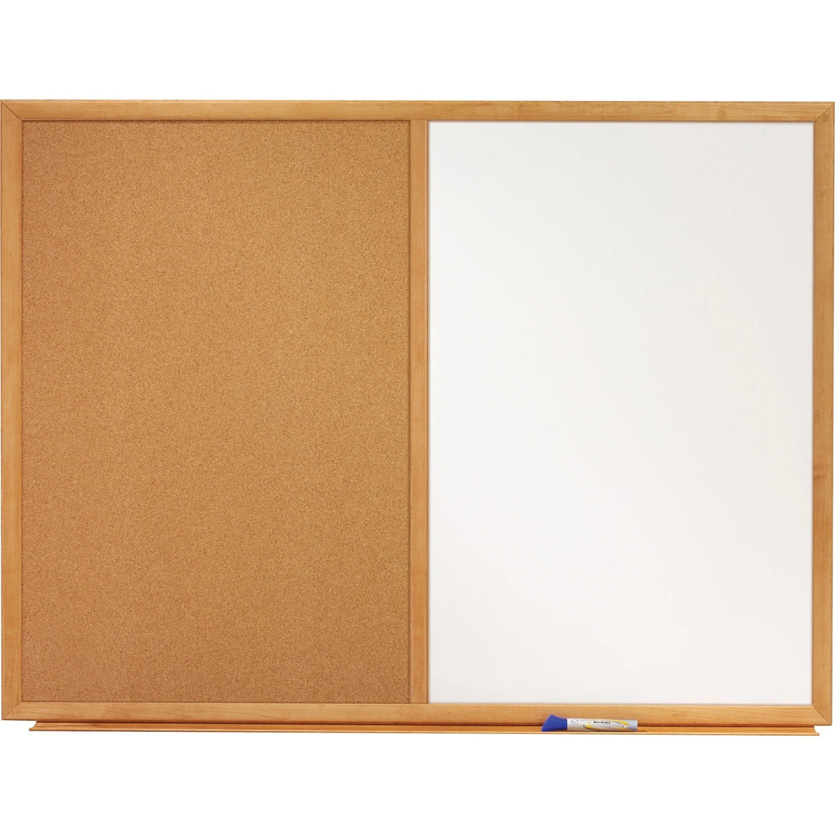 Quartet Combination Whiteboard/Cork Board - 36x24’’ - White Melamine - Oak Frame - Combo Boards