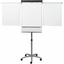 Quartet Compass Nano-Clean Magnetic Mobile Presentation Easel - 36’’ (3 ft) Width x 24’’ (2 Height - White Painted