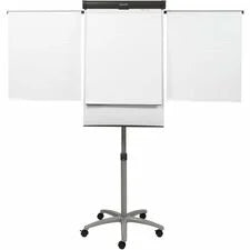 Quartet Compass Nano-Clean Magnetic Mobile Presentation Easel - 36’’ (3 ft) Width x 24’’ (2 Height - White Painted