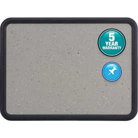 Quartet Contour Bulletin Board - 24x36 - Faux Granite Surface - Self-healing & Durable - Boards