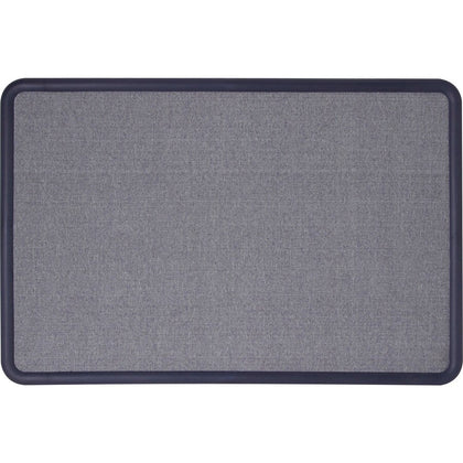 Quartet Contour Bulletin Board: 36x48 Blue Fabric Surface Self-healing - Boards