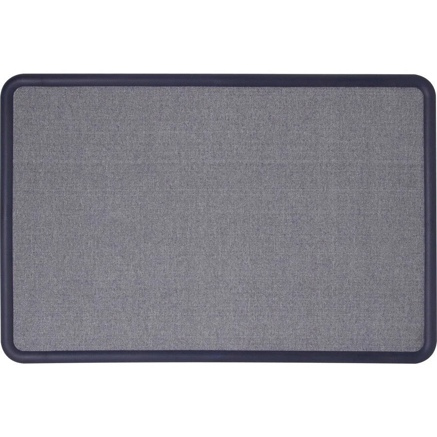 Quartet Contour Bulletin Board: 36x48 Blue Fabric Surface Self-healing - Boards