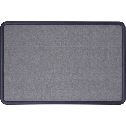 Quartet Contour Bulletin Board: 36x48 Blue Fabric Surface Self-healing - Boards