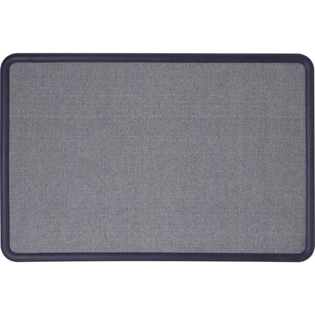 Quartet Contour Bulletin Board: 36x48 Blue Fabric Surface Self-healing - Boards