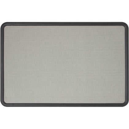 Quartet Contour Bulletin Board: 36x48 Gray Fabric Surface Self-healing - Boards