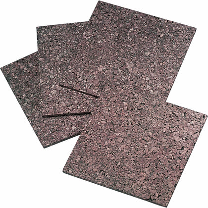 Quartet Dark Cork Tiles: Self-stick Self-healing - 12’’ x - Brown - 4 Pack - Bulletin Boards
