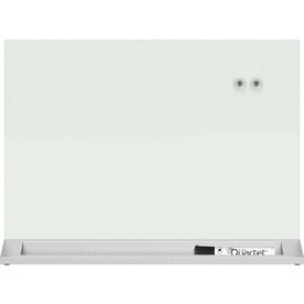 Quartet Desktop White Glass Dry Erase Panel - 23’’ x 17’’ - Magnetic Frameless - Boards