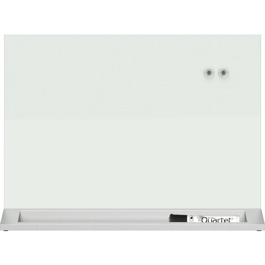 Quartet Desktop White Glass Dry Erase Panel - 23’’ x 17’’ - Magnetic Frameless - Boards