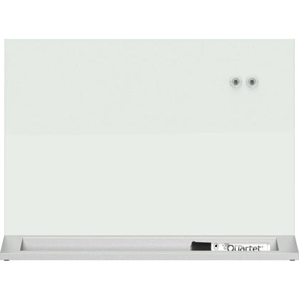Quartet Desktop White Glass Dry Erase Panel - 23’’ x 17’’ - Magnetic Frameless - Boards