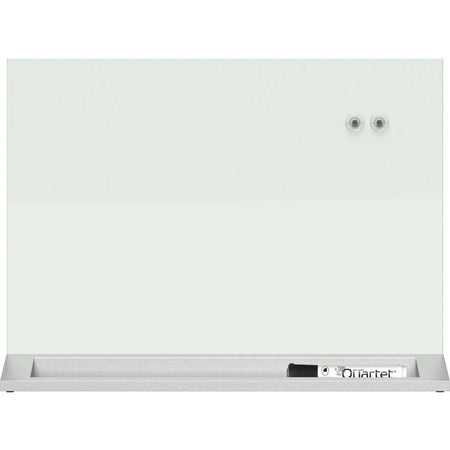 Quartet Desktop White Glass Dry Erase Panel - 23’’ x 17’’ - Magnetic Frameless - Boards