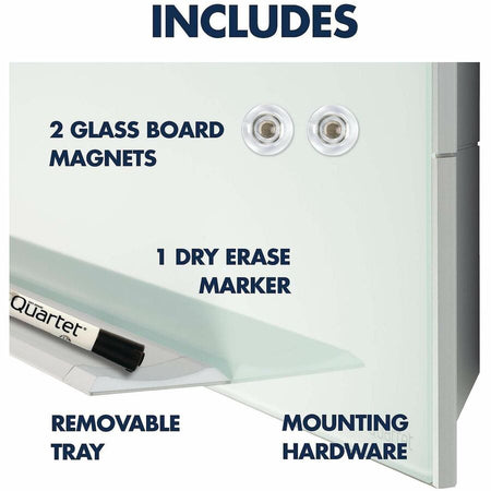 Quartet Element Framed Magnetic Glass Dry-Erase Boards - Alternate-Image7