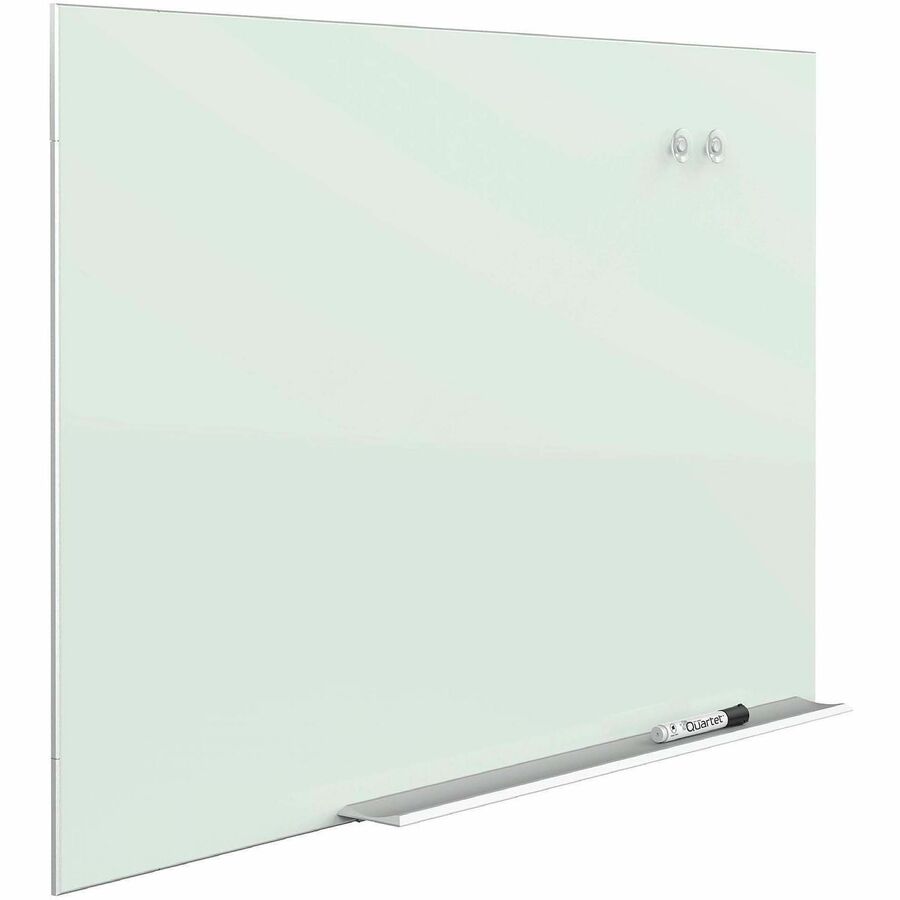 Quartet Element Framed Magnetic Glass Dry-Erase Boards - Right