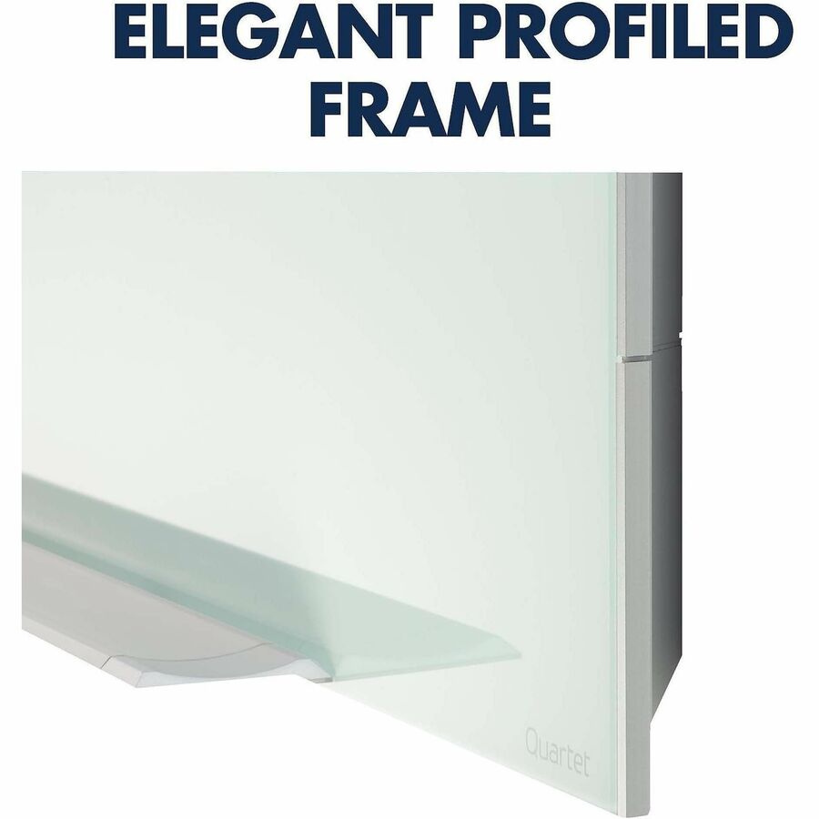 Quartet Element Framed Magnetic Glass Dry-Erase Boards - Alternate-Image1