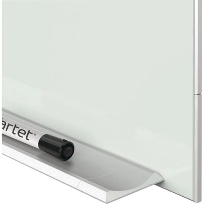 Quartet Element Magnetic Glass Dry-Erase Board - 85’’x48’’ White Tempered - Dry Erase Boards