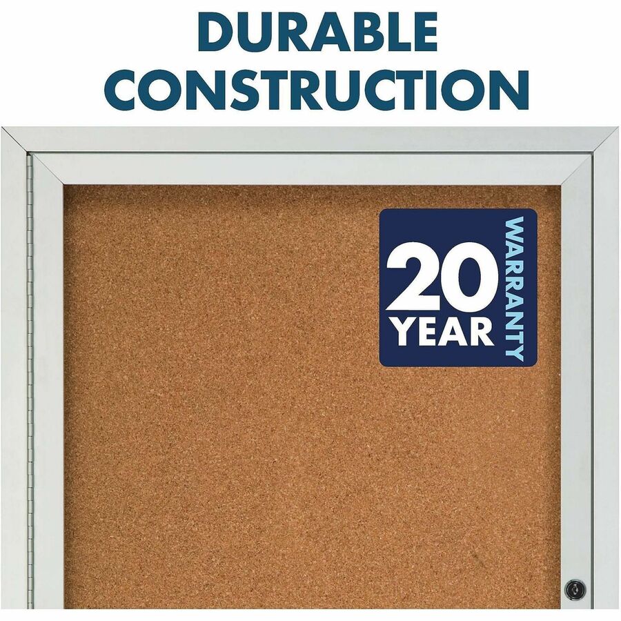 Quartet Enclosed Bulletin Board for Indoor Use - Alternate-Image6
