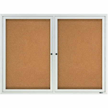 Quartet Enclosed Bulletin Board for Indoor Use - 2000
