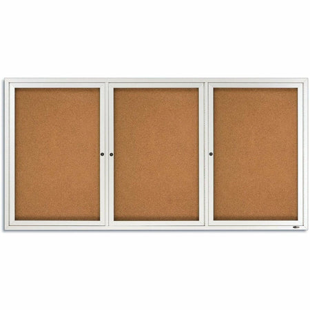 Quartet Enclosed Bulletin Board for Indoor Use - 2000
