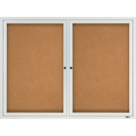 Quartet Enclosed Cork Bulletin Board for Outdoor Use - 2000
