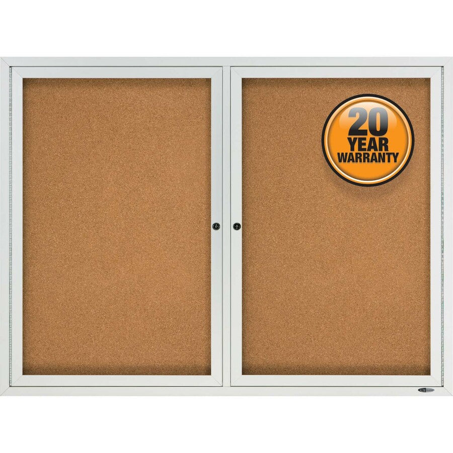 Quartet Enclosed Cork Bulletin Board for Outdoor Use - Alternate-Image1