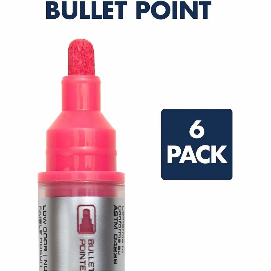 Quartet Glass Board Bullet Tip Neon Markers - Alternate-Image3