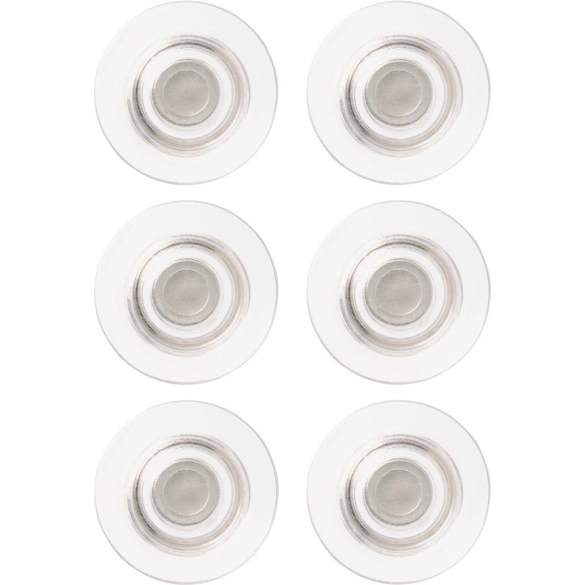 Quartet Glass Board Magnets - Clear - 6 Pack - & Easel Accessories