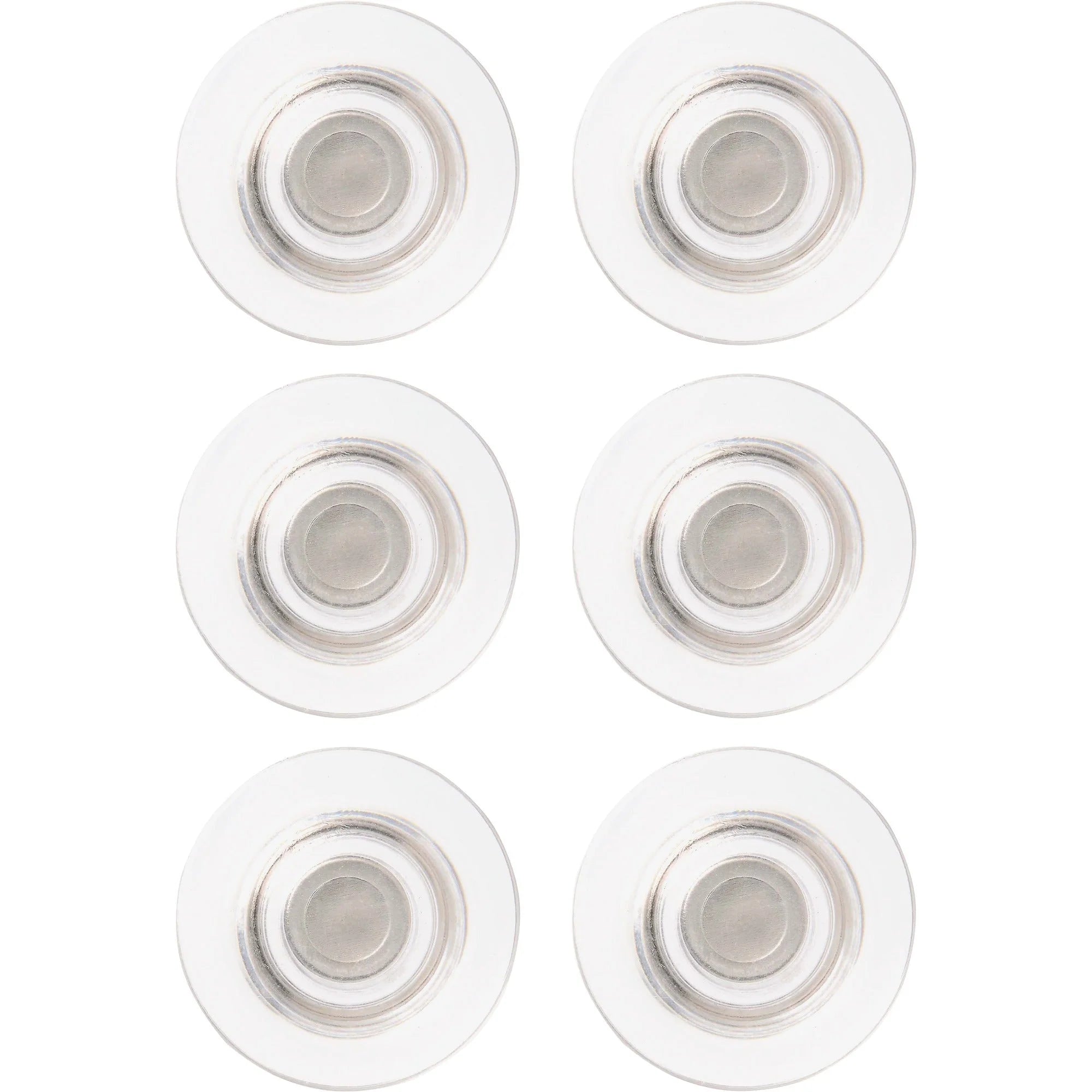Quartet Glass Board Magnets - Clear - 6 Pack - & Easel Accessories