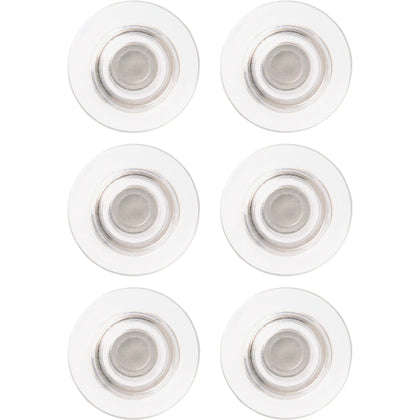 Quartet Glass Board Magnets - Clear - 6 Pack - & Easel Accessories