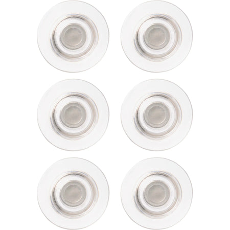 Quartet Glass Board Magnets - Clear - 6 Pack - & Easel Accessories
