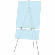 Quartet Heavy-Duty Display Easel - 45 lb Load Capacity - 66’’ Height - Aluminum Steel - Silver - Easels