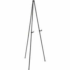 Quartet Heavy-Duty Instant Easel - Tripod Base - 10 lb Load Capacity - 63’’ Height - Steel Metal - Black - Easels