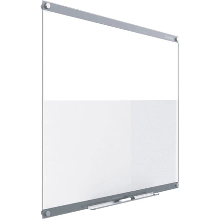 Quartet Infinity Customizable Dry-Erase Board - Clear/White Glass - 36’’x24’’ - Magnetic - Assembly Required - Dry