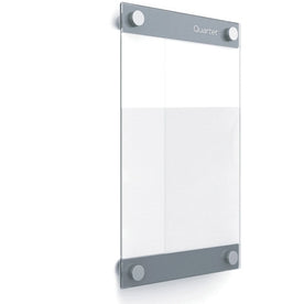 Quartet Infinity Glass Dry-Erase Board - Customizable 11x17 Clear/White - Magnetic Horizontal/Vertical - Dry Erase