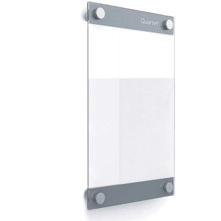 Quartet Infinity Glass Dry-Erase Board - Customizable 11x17 Clear/White - Magnetic Horizontal/Vertical - Dry Erase