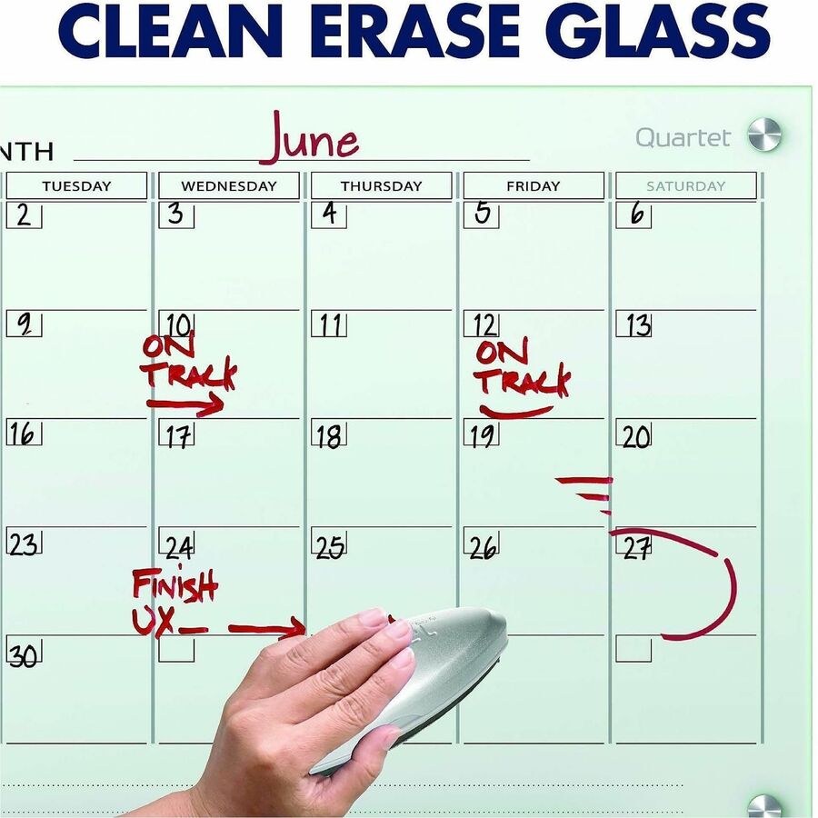 Quartet Infinity Glass Glass Dry-Erase Calendar Board - Alternate-Image6