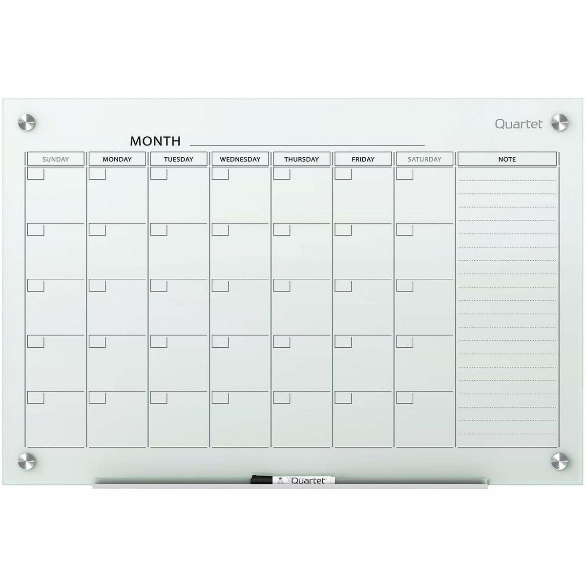 ACCO Glass Magnetic Calendar Board - 2000