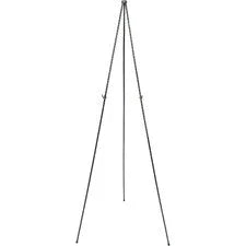 Quartet Instant Easel - 5 lb Load Capacity - 63’’ Height - Steel - Black - Portable Collapsible Compact Foldable