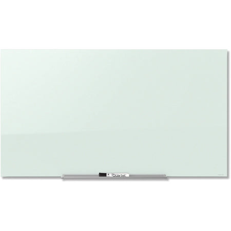 Quartet InvisaMount 74’’ Magnetic Glass Dry-Erase Board - White Tempered Surface - Dry Erase Boards