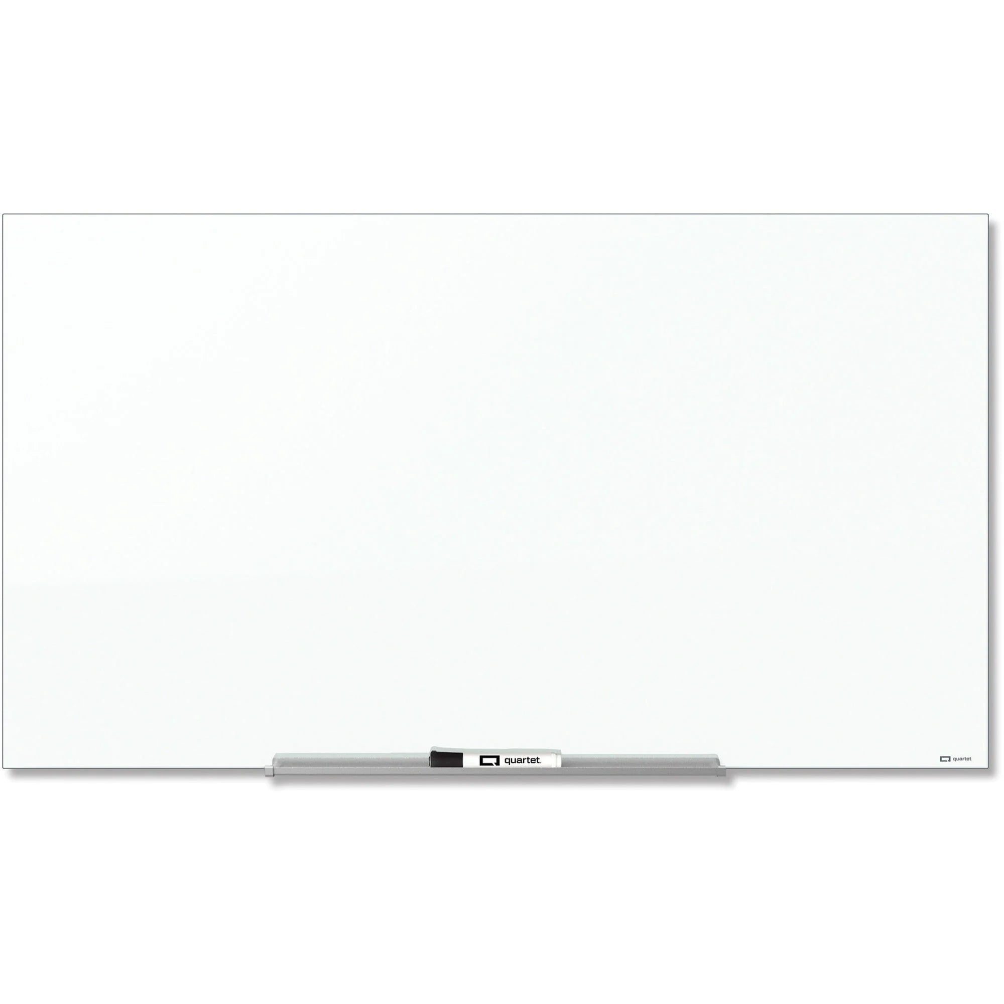 Quartet InvisaMount 85’’ Magnetic Glass Whiteboard - Horizontal - Assembly Required - Dry Erase Boards