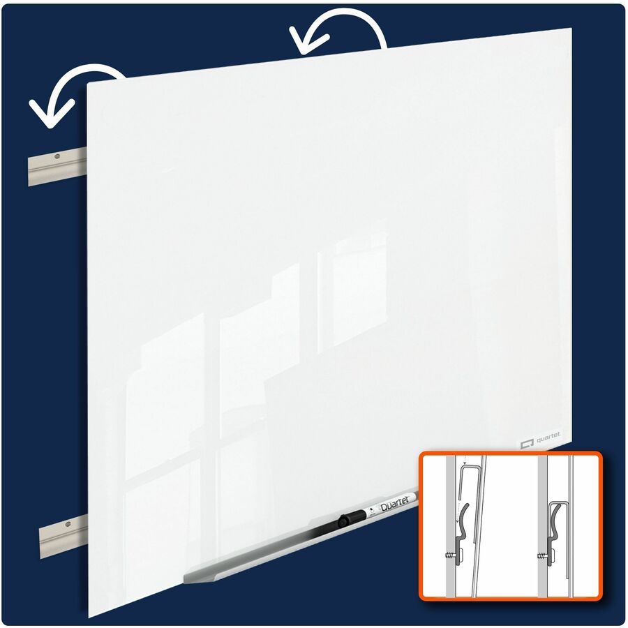 Quartet InvisaMount Magnetic Glass Board - Alternate-Image4