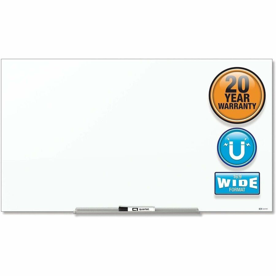 Quartet InvisaMount Magnetic Glass Dry-Erase Board - Front