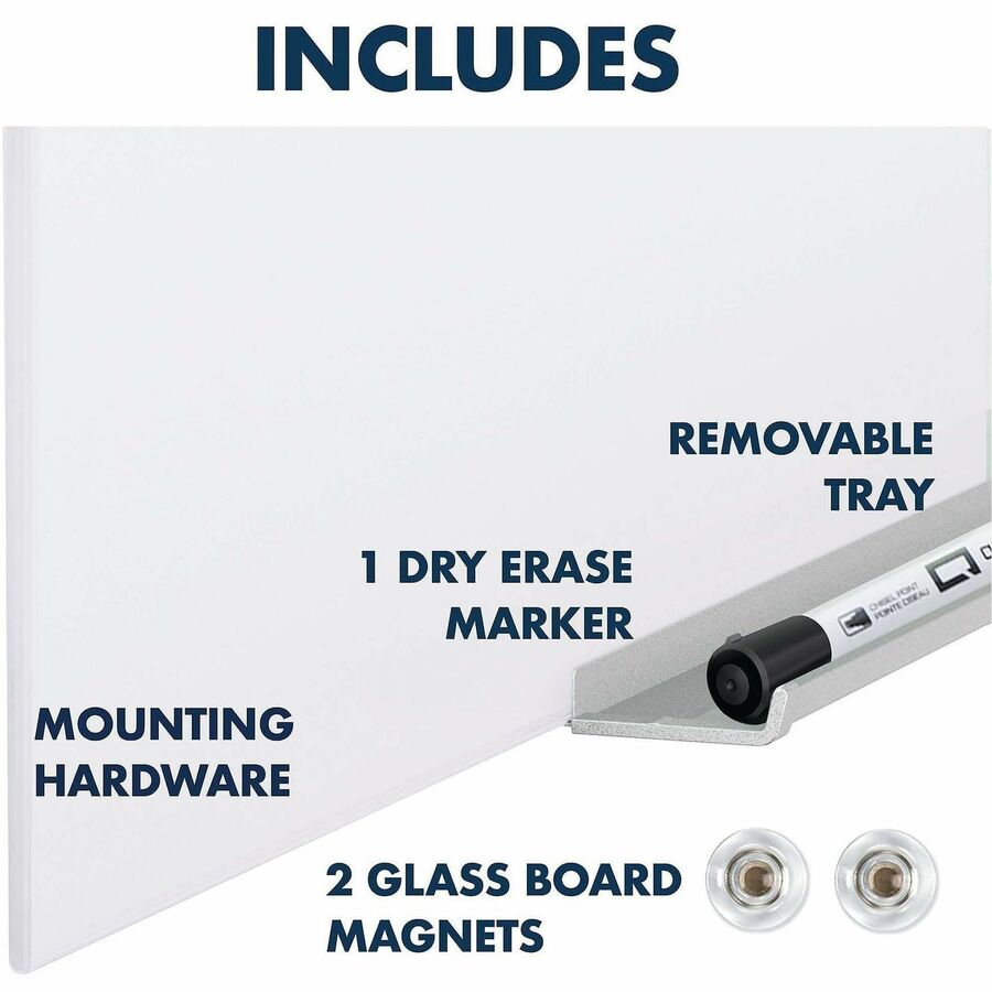 Quartet InvisaMount Magnetic Glass Dry-Erase Board - Alternate-Image8