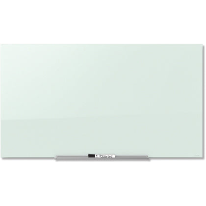 Quartet InvisaMount Magnetic Glass Dry-Erase Board - Stylish White Tempered - 39’’ x 22’’ - Dry Erase Boards
