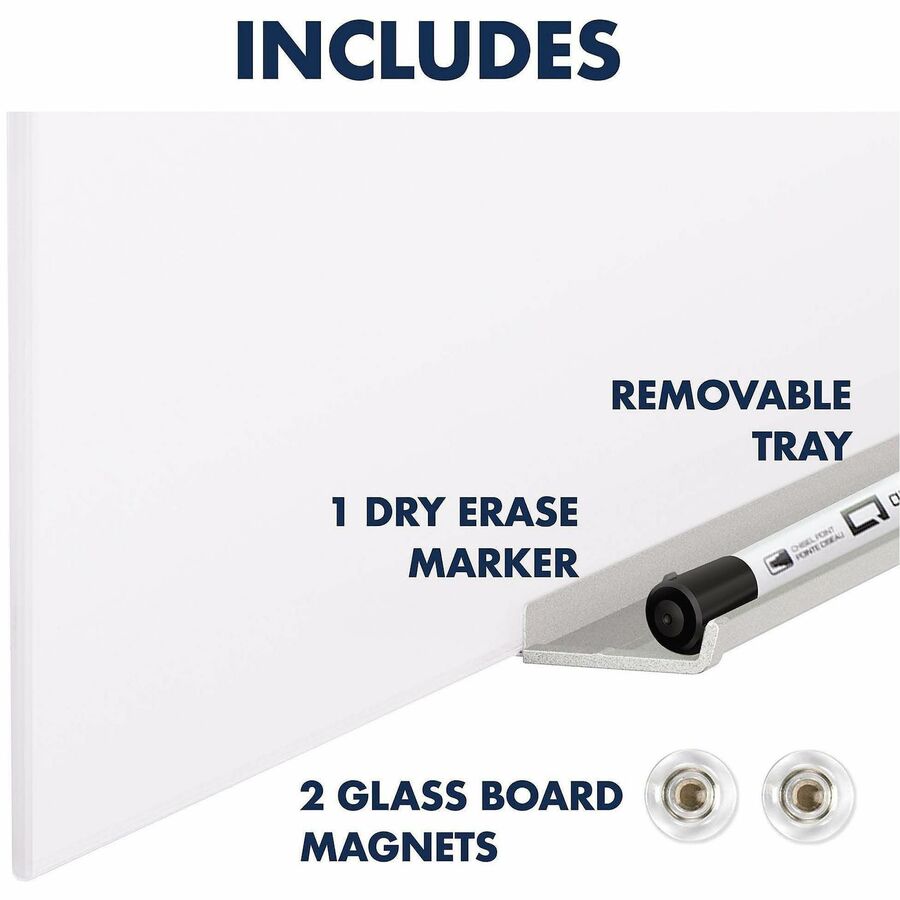 Quartet InvisaMount Vertical Glass Dry-Erase Board - 28x50 - Alternate-Image6