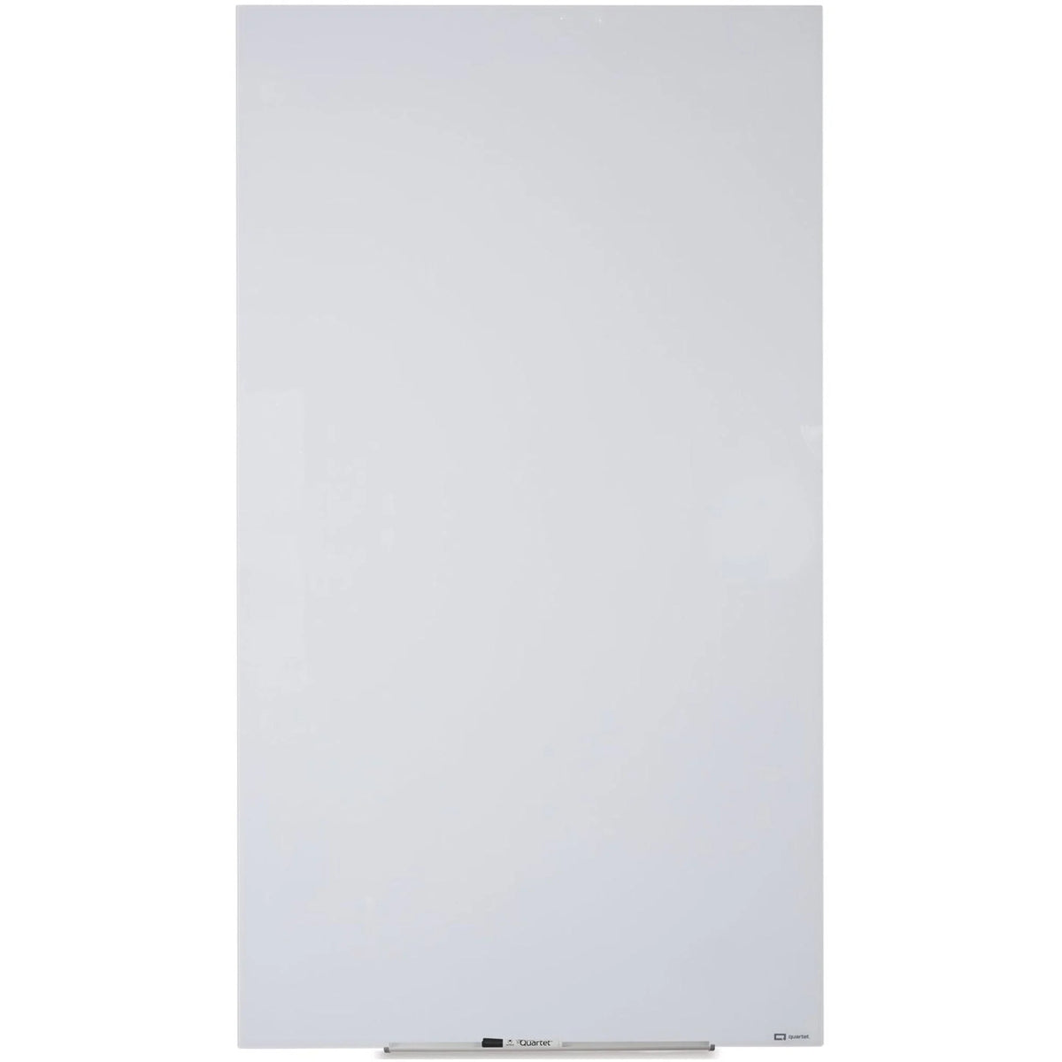 Quartet InvisaMount Vertical Glass Dry-Erase Board - Sleek 28x50 Magnetic White - Dry Erase Boards