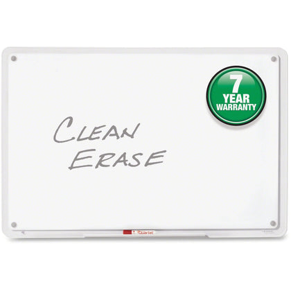 Quartet iQ Whiteboard: 35.5’’ x 22.5’’ - Clear Frame - Versatile Horizontal/Vertical Use - Dry Erase Boards