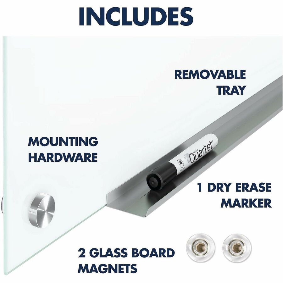Quartet Magnetic Glass Dry-Erase Board - Alternate-Image8