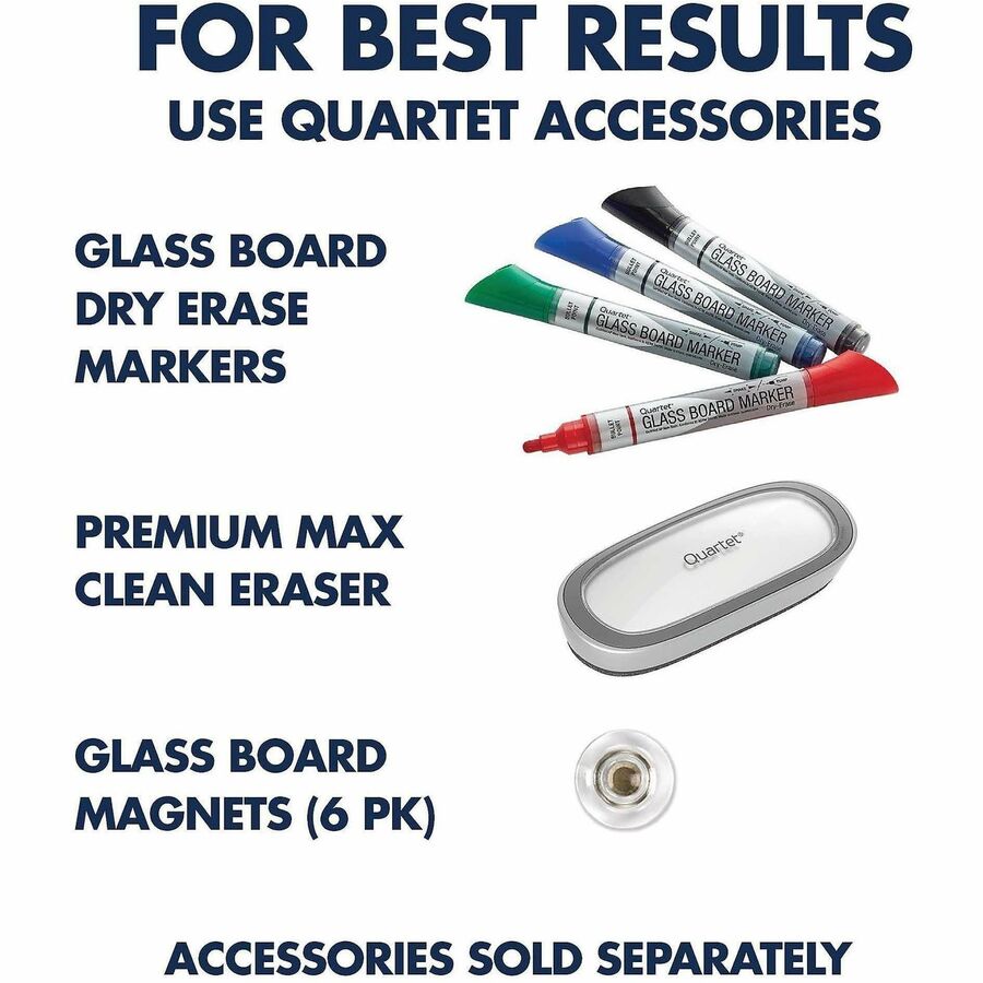 Quartet Magnetic Glass Dry-Erase Board - Alternate-Image5