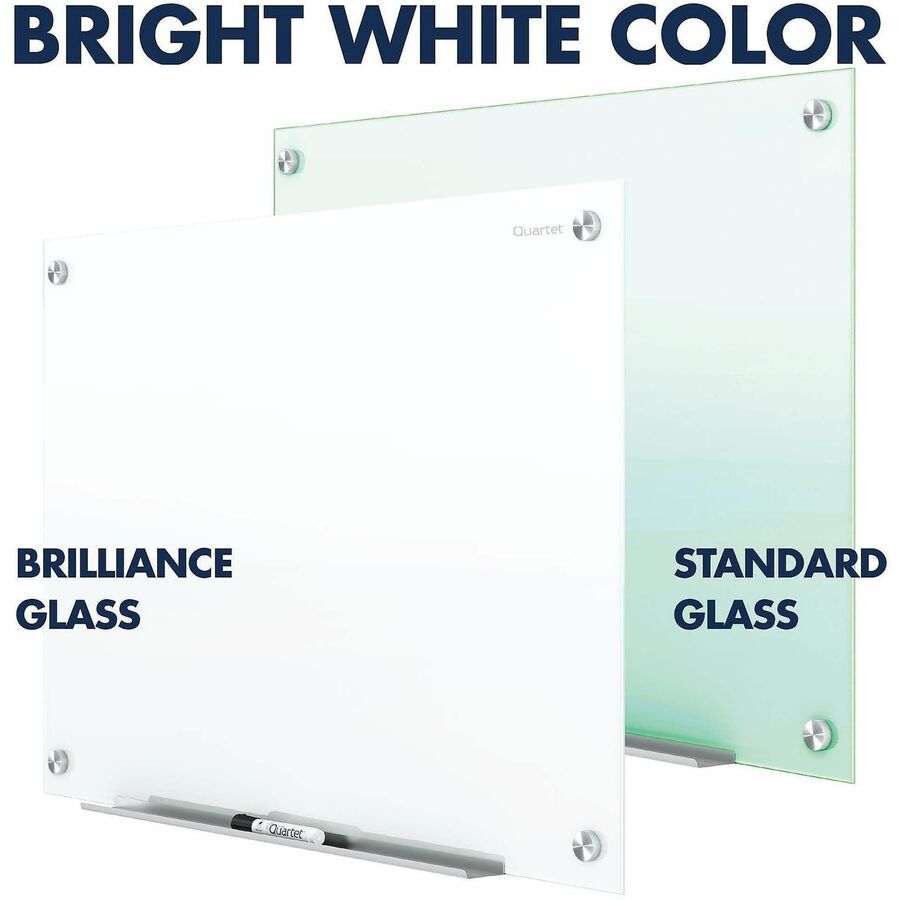 Quartet Magnetic Glass Dry-Erase Board - Alternate-Image1