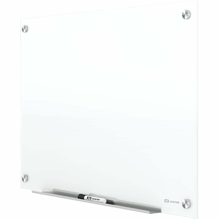 Quartet Magnetic Glass Dry-Erase Board - Left