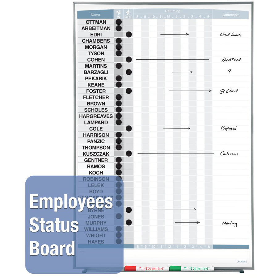 Quartet Matrix 36-employee In/Out Board - Alternate-Image2